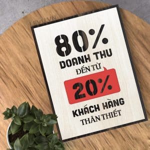 Tranh Cham Ngon kinh doanh LEVU114 80 doanh thu den tu 20 khach hang than thiet 10