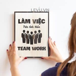 Tranh Poster Chat LEVU065 Lam viec tren tinh than teamwork 11