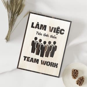 Tranh Poster Chat LEVU065 Lam viec tren tinh than teamwork 8