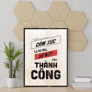 Tranh Tuong Y Nghia LEVU079 Cam xuc la ke thu so mot cua thanh cong 23