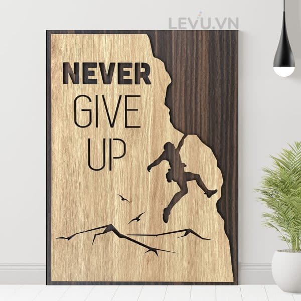inspirational spirit motto painting levu en01 never give up 7