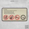 Bảng gỗ nội quy giữ sạch buồng vệ sinh chung LEVU-BG08