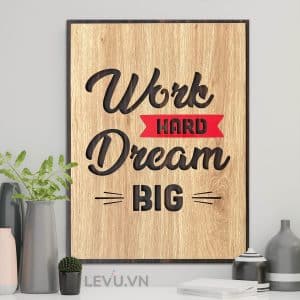 motivational inspirational painting levu en04 work hard dream big 8