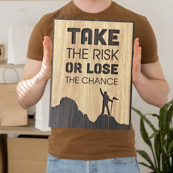 motivational painting levu en02 take the risk or lose the chance 12