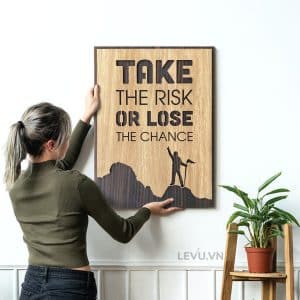motivational painting levu en02 take the risk or lose the chance 15