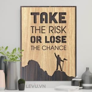 motivational painting levu en02 take the risk or lose the chance 8