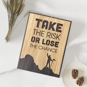 motivational painting levu en02 take the risk or lose the chance 9
