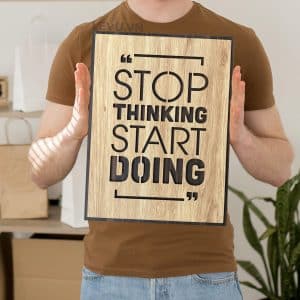 slogan painting levu en03 stop thinking start doing 12