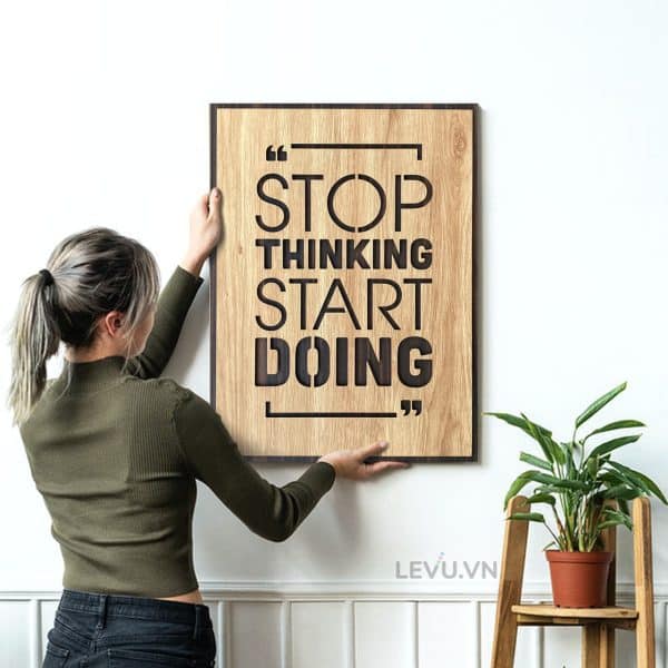 slogan painting levu en03 stop thinking start doing 15