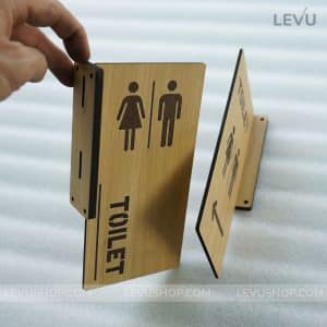 Bang toilet go khac laser 2 mat Men Women cao cap LEVU TL12 24
