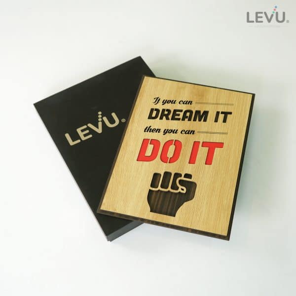 Motivational inspirational painting LEVU-EN07 "If you can dream it then you can do it"