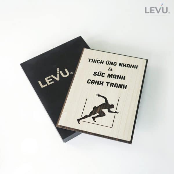 Tranh slogan doanh nghiệp LEVU136 "Thích ứng nhanh là sức mạnh cạnh tranh"