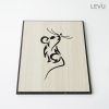 Tranh treo tường gỗ tuổi Tý biểu tượng hình con Chuột 12 con giáp LEVU DV01