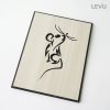 Tranh treo tường gỗ tuổi Tý biểu tượng hình con Chuột 12 con giáp LEVU DV01
