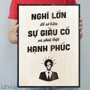 tranh treo tuong slogan khau hieu thuc day tu duy nghi lon levu129 13
