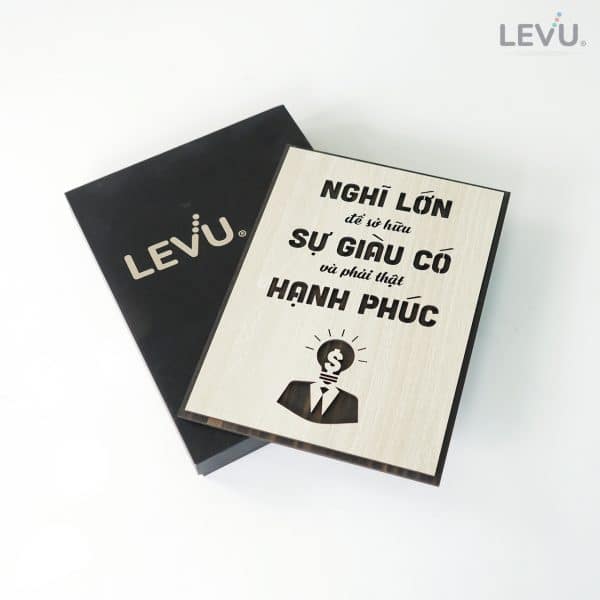 Tranh treo tường slogan khẩu hiệu thúc đẩy tư duy nghĩ lớn LEVU129