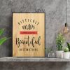 Tranh Gỗ Slogan LEVU-EN19 “Difficult roads often lead to beautiful destination”