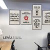 Tranh tạo động lực treo tường trang trí khắc chữ slogan khẩu hiệu bằng gỗ 30x40cm