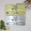 Bảng nhôm alu decor thông tin wifi sang trọng cao cấp LEVU-ALU01