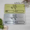 Bảng nhôm alu decor thông tin wifi sang trọng cao cấp LEVU-ALU01
