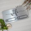 Bảng nhôm alu decor thông tin wifi sang trọng cao cấp LEVU-ALU01