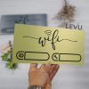 Bảng nhôm alu decor thông tin wifi sang trọng cao cấp LEVU-ALU01