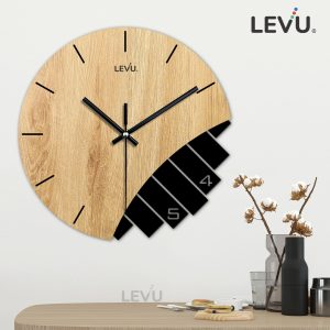Đồng Hồ Gỗ Treo Tường LEVU-DH11 mẫu kim trôi bán chạy