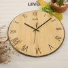 Đồng Hồ Treo Tường sang trọng LEVU-DH17 số La Mã độc đáo