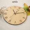 Đồng Hồ Treo Tường sang trọng LEVU-DH17 số La Mã độc đáo
