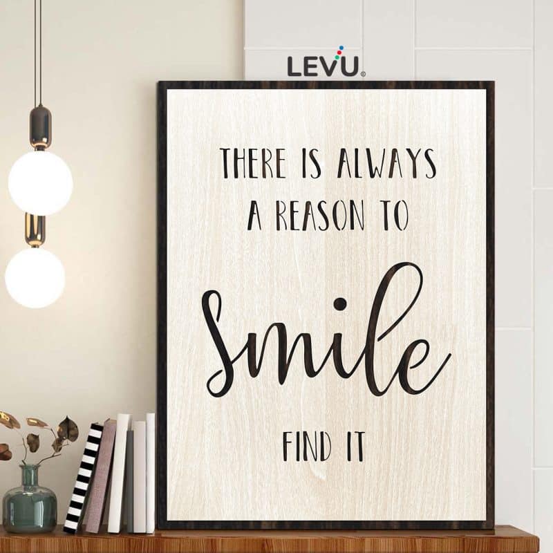 Wandposter 'There Is Always A Reason To Smile' - Premium Druck Auf 300g/m² Papier, DIN A4/A3, Made In Germany
