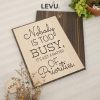 Tranh gỗ khắc chữ tiếng Anh LEVU EN29: Nobody is too busy, it's just a matter of Priorities