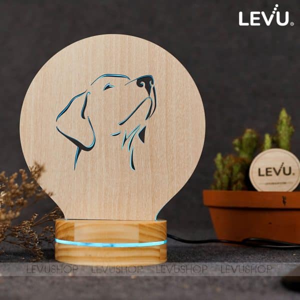 Đèn LED 3D trang trí hình chó cỏ Việt Nam LEVU-DNV05