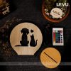 Đèn ngủ để bàn trang trí 3D thiết kế mới sáng tạo đột phá LEVU-DNV01