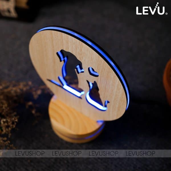 Đèn ngủ để bàn trang trí 3D thiết kế mới sáng tạo đột phá LEVU-DNV01