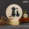 Đèn ngủ để bàn trang trí 3D thiết kế mới sáng tạo đột phá LEVU-DNV01