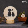 Đèn ngủ để bàn trang trí 3D thiết kế mới sáng tạo đột phá LEVU-DNV01