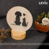 Đèn ngủ để bàn trang trí 3D thiết kế mới sáng tạo đột phá LEVU-DNV01