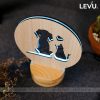 Đèn ngủ để bàn trang trí 3D thiết kế mới sáng tạo đột phá LEVU-DNV01