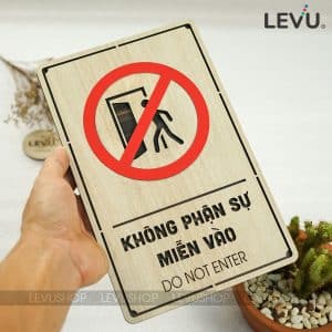 bang khong phan su mien vao bang go dan tuong do not enter levu bg30 1