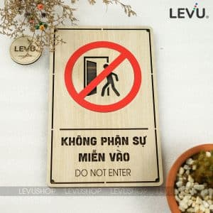 bang khong phan su mien vao bang go dan tuong do not enter levu bg30 5