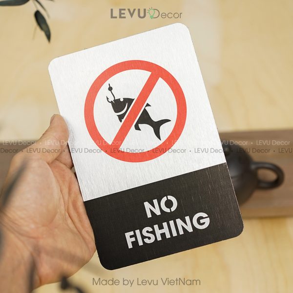 Bảng no fishing, biến báo cấm câu cá ALB-BG12