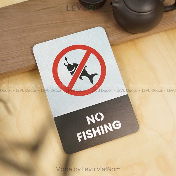 Bảng no fishing, biến báo cấm câu cá ALB-BG12