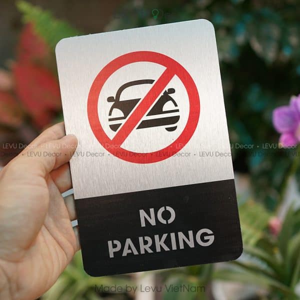 Bảng no parking, biển báo khu vực cấm đỗ xe ALB-BG06