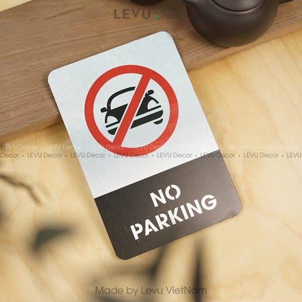 Bảng no parking, biển báo khu vực cấm đỗ xe ALB-BG06
