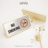 Bảng gỗ no smoking để bàn mặt nhôm in uv nội dung khu vực cấm hút thuốc