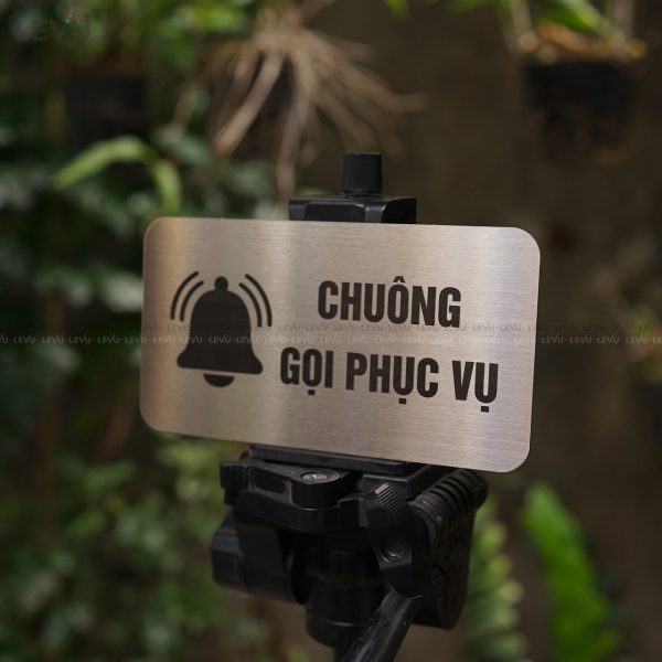 Bảng inox chuông gọi phục vụ LEVU IN50 trang trí quán - Hình ảnh 8