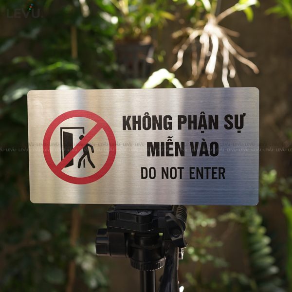 Bảng inox không phận sự miễn vào LEVU IN61 - Hình ảnh 9