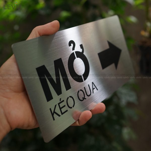 Bảng inox mở cửa kéo qua LEVU INP05 - Hình ảnh 5