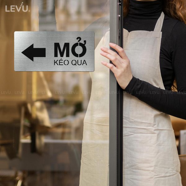 Bảng inox mở cửa kéo qua LEVU INP05 - Hình ảnh 2