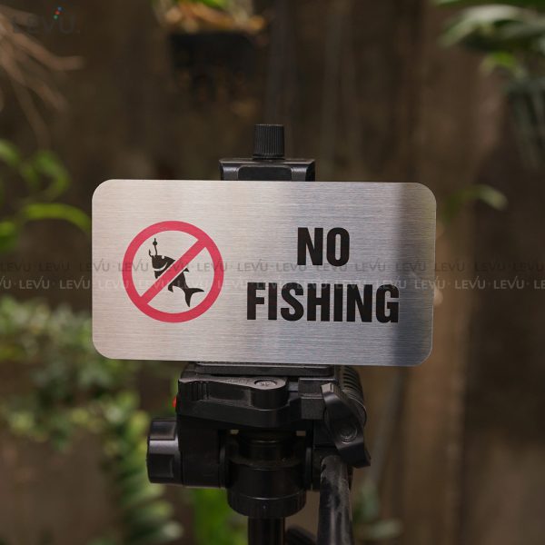 Bảng inox no fishing (cấm câu cá) LEVU IN12 - Hình ảnh 11